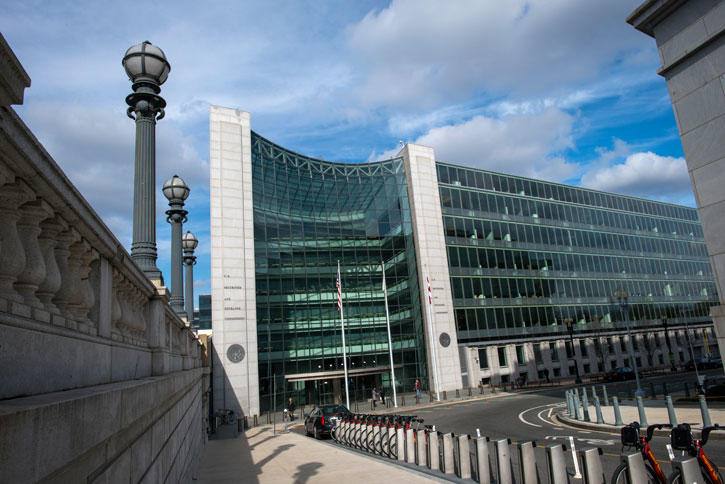 Securities and Exchange Commission in downtown D.C.